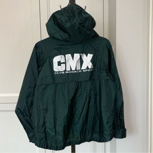 Club Monaco Kids Forest Green Windbreaker Jacket Lightweight Packable Size 10